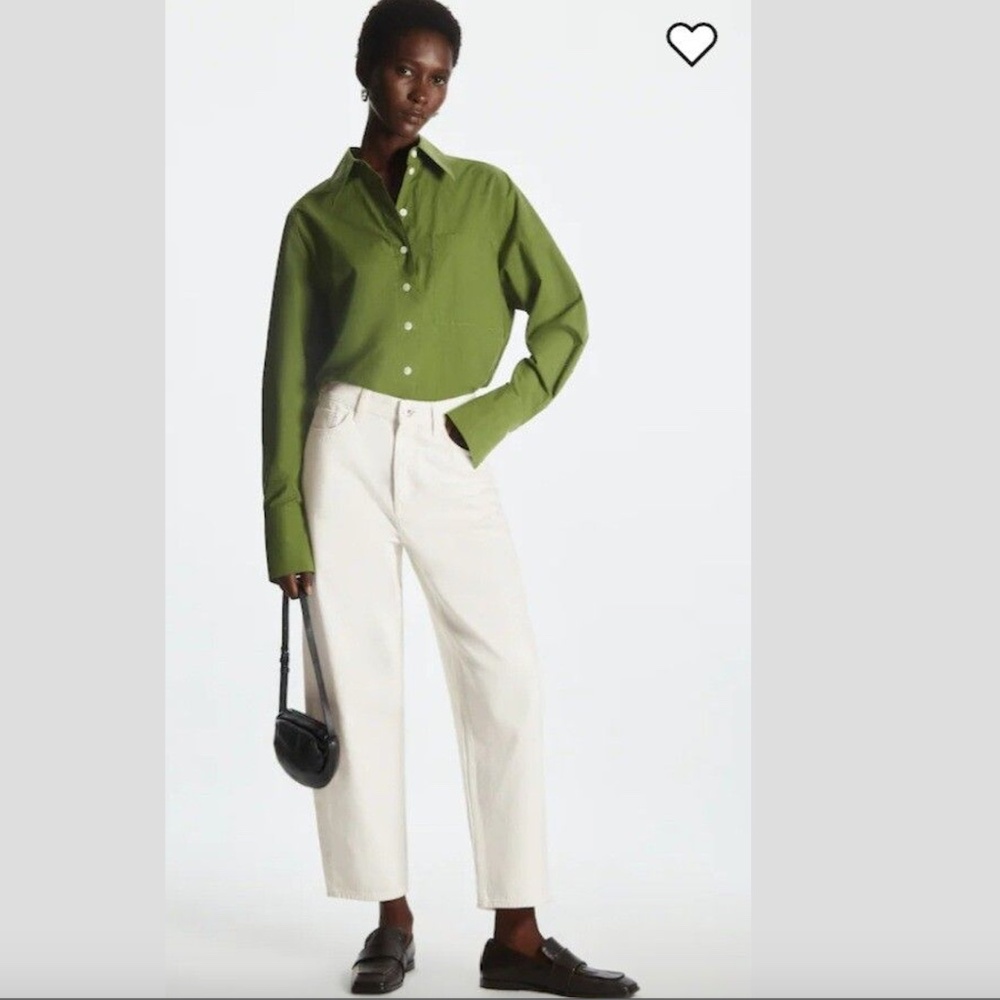 COS  High-rise Tapered Ankle-Length Jeans